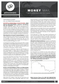 Money Mail Nr. 043 vom 30.05.2025