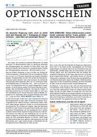 OPTIONSSCHEIN TRADER vom 09.05.2025