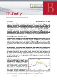TB-DAILY : TB-Daily vom 02.05.2025