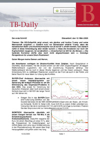 TB-DAILY : TB-Daily vom 12.03.2025