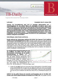 TB-DAILY : TB-Daily vom 15.01.2026