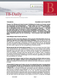 TB-Daily vom 20.04.2026
