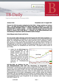 TB-DAILY : TB-Daily vom 22.08.2025