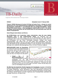 TB-DAILY : TB-Daily vom 27.02.2025