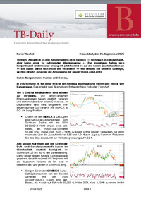 TB-Daily vom 29.09.2025