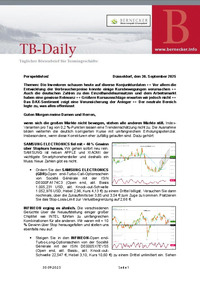 TB-Daily vom 30.09.2025