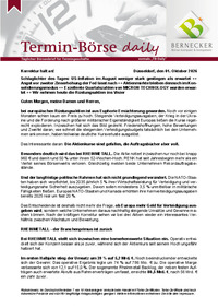 Termin-Börse daily : Termin-Börse daily vom 01.10.2026