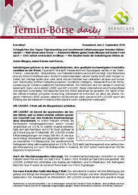Termin-Börse daily : Termin-Börse daily vom 02.09.2026