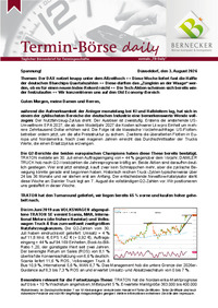 Termin-Börse daily : Termin-Börse daily vom 03.08.2026