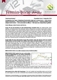 Termin-Börse daily vom 03.09.2026
