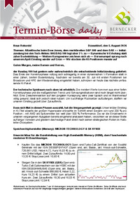 Termin-Börse daily vom 05.07.2026