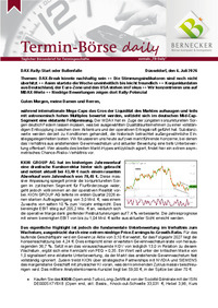 Termin-Börse daily vom 06.07.2026