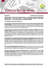 Termin-Börse daily : Termin-Börse daily vom 06.08.2026