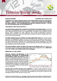 Termin-Börse daily : Termin-Börse daily vom 08.10.2026