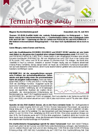 Termin-Börse daily vom 10.07.2026