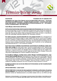 Termin-Börse daily vom 10.09.2026