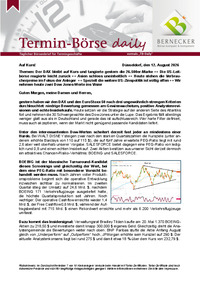 Termin-Börse daily vom 12.08.2026