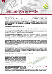 Termin-Börse daily vom 12.10.2026