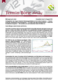 Termin-Börse daily vom 14.08.2026