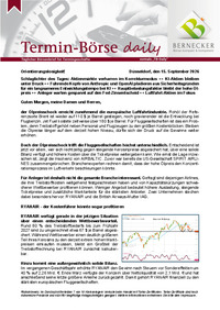 Termin-Börse daily vom 15.09.2026