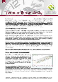 Termin-Börse daily vom 16.09.2026