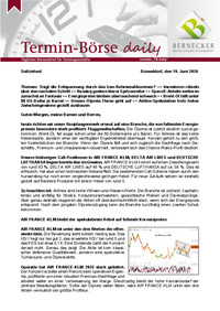 Termin-Börse daily : Termin-Börse daily vom 19.06.2026