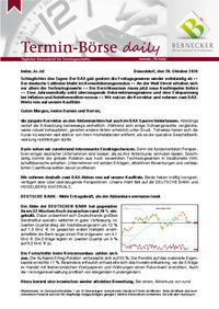 Termin-Börse daily vom 20.10.2026