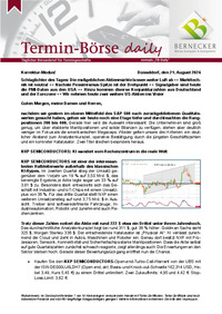 Termin-Börse daily vom 21.08.2026