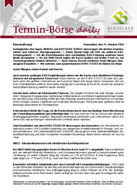 Termin-Börse daily vom 21.10.2026