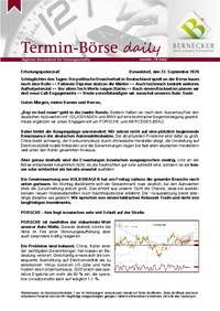 Termin-Börse daily vom 22.09.2026