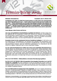 Termin-Börse daily vom 23.10.2026