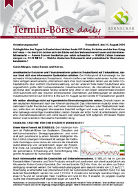 Termin-Börse daily vom 25.08.2026