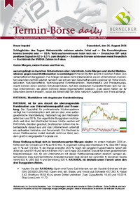 Termin-Börse daily vom 26.08.2026