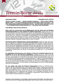 Termin-Börse daily : Termin-Börse daily vom 28.07.2026