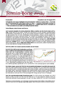 Termin-Börse daily : Termin-Börse daily vom 28.08.2026