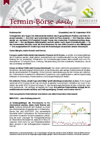 Termin-Börse daily : Termin-Börse daily vom 28.09.2026