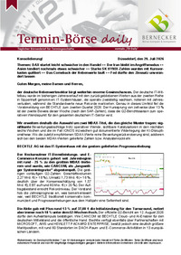Termin-Börse daily vom 29.07.2026
