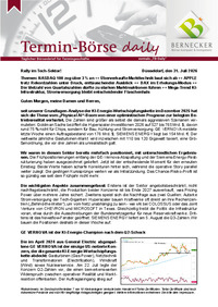 Termin-Börse daily vom 31.07.2026