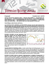 Termin-Börse daily vom 9.07.2026
